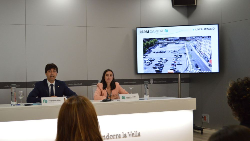 Els cònsols d'Andorra la Vella, Sergi González i Olalla Losada Els cònsols d'Andorra la Vella, Sergi González i Olalla Losada
