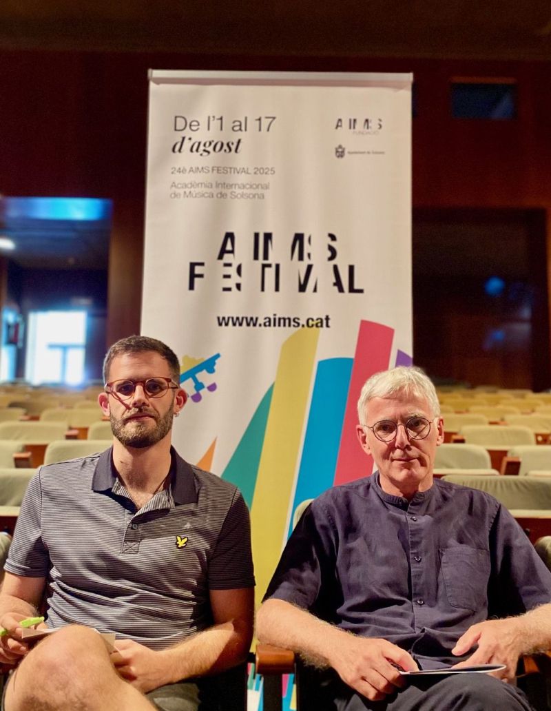 El president de l’AIMS Fundació, Peter Thiemann, i el regidor de Cultura, Albert Colell El president de l’AIMS Fundació, Peter Thiemann, i el regidor de Cultura, Albert Colell