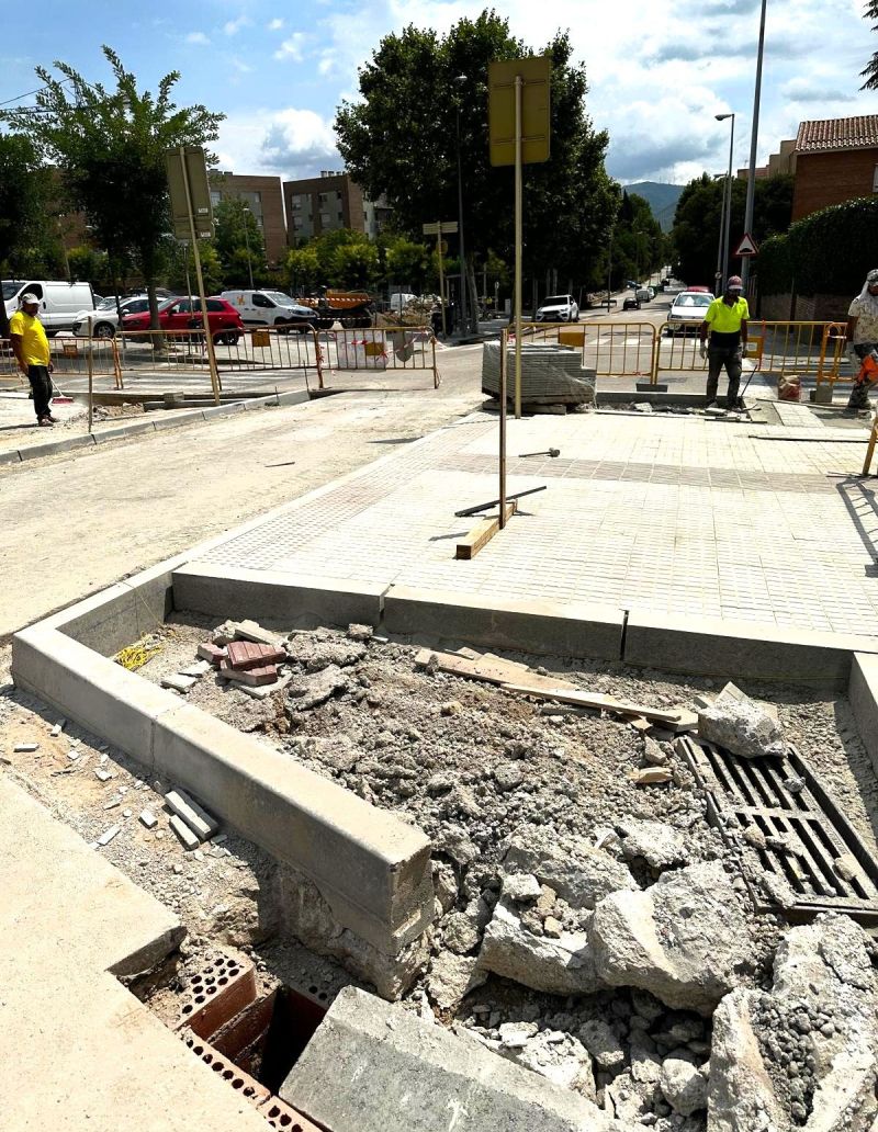Les obres de pacificació i millora de la seguretat al carrer Gelida de Sant Sadurní d'Anoia