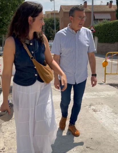 Visita a les obres de pacificació i millora de la seguretat al carrer Gelida de Sant Sadurní d'Anoia