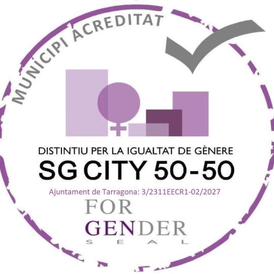 distintiu per la igualtat de gènere SG City 50 50 tarragona
