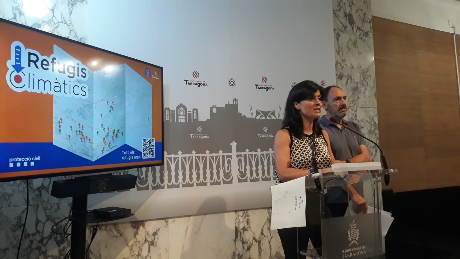 La concejala Sonia Orts durante la presentación a la prensa de los Refugios Climáticos