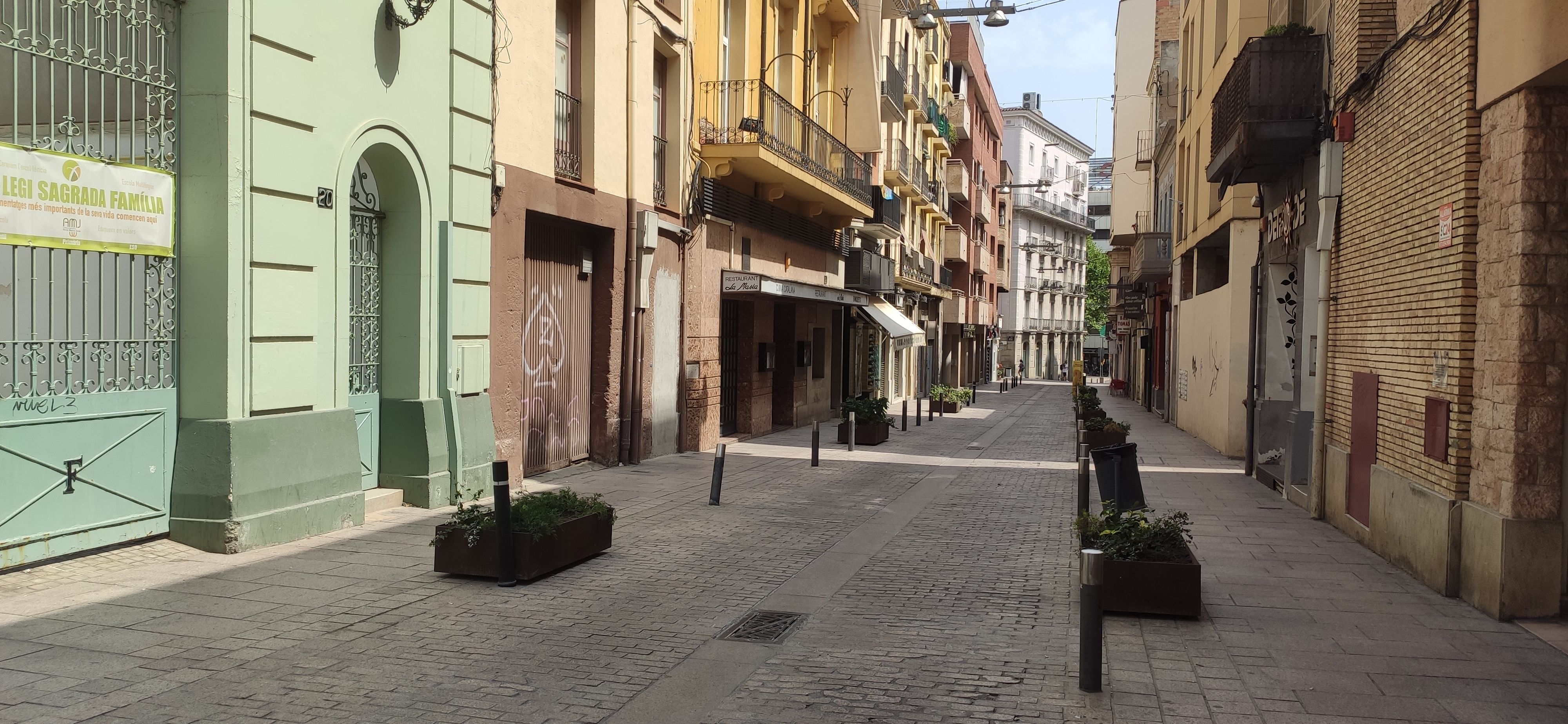 FOTO: D.H. / El carrer Democràcia a Lleida després de l'actuació d'arranjament