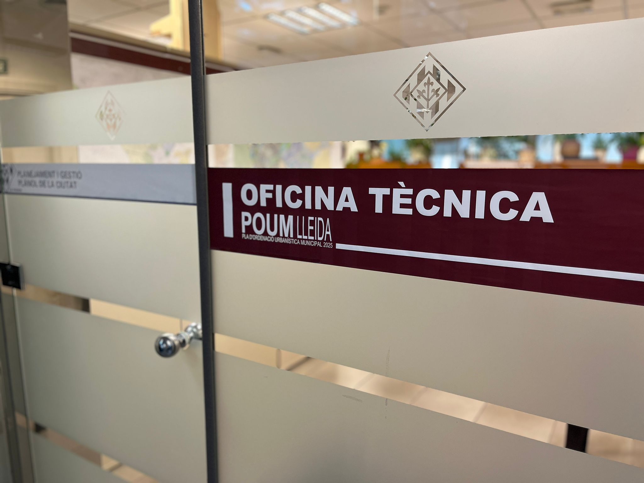 La Oficina Técnica del POUM se ubica en la quinta planta del edificio Pal·las