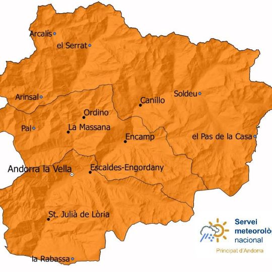Avís taronja Andorra Avís taronja Andorra