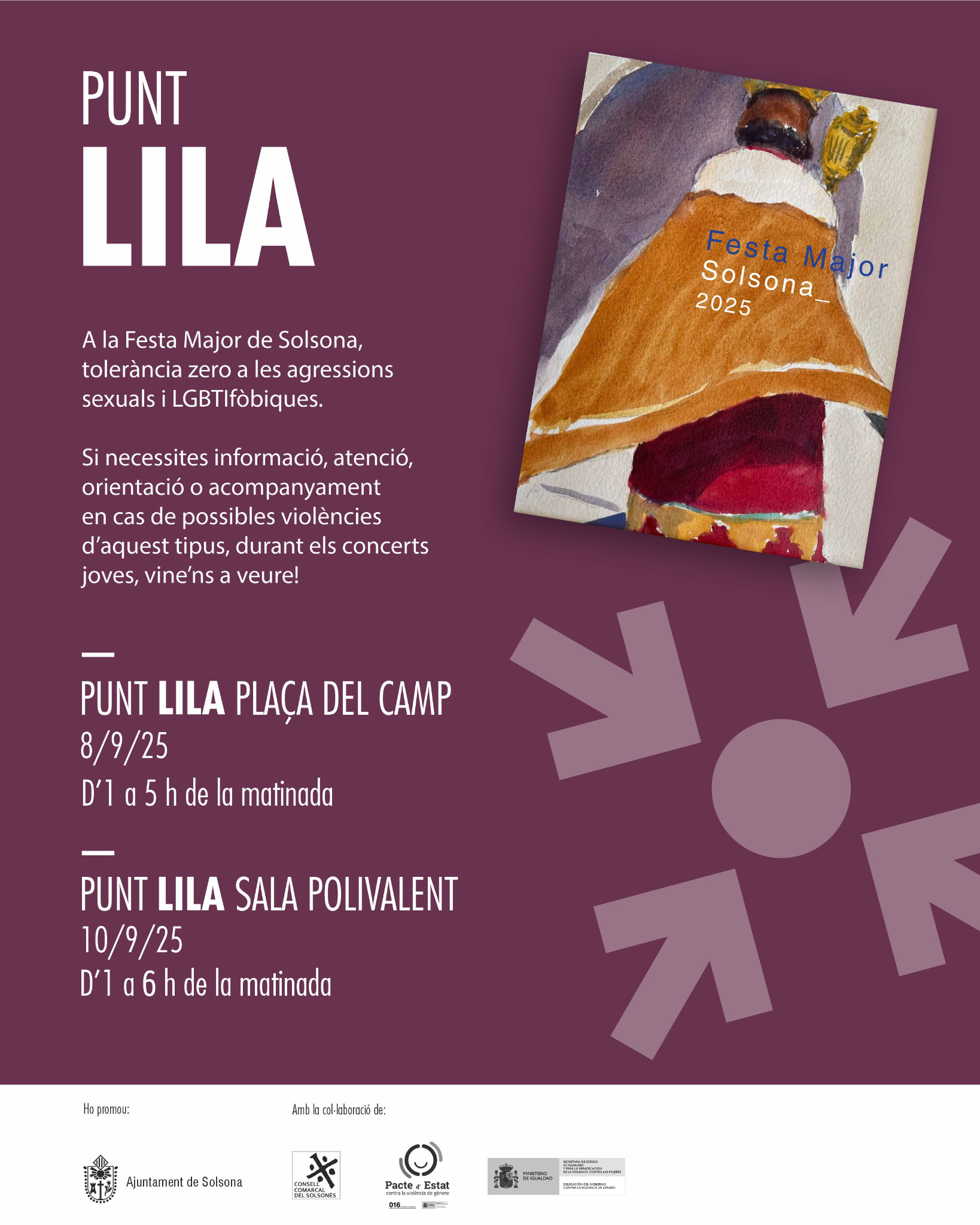 Punt Lila a la Festa Major de Solsona Punt Lila a la Festa Major de Solsona