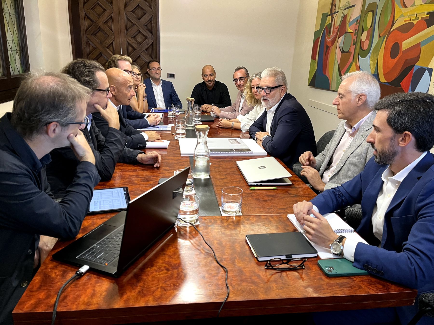 La reunió de l'alcalde amb els representants de Metrovacesa, aquest matí a la Paeria