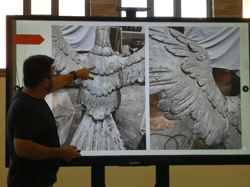 Així ha sigut el procés de restauració de l'Àliga de Tortosa