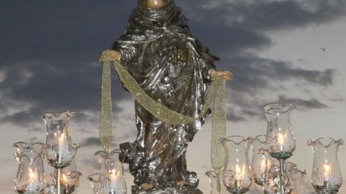 Imatge processional de la Mare de Déu de la Cinta del segle XVIII Imatge processional de la Mare de Déu de la Cinta del segle XVIII