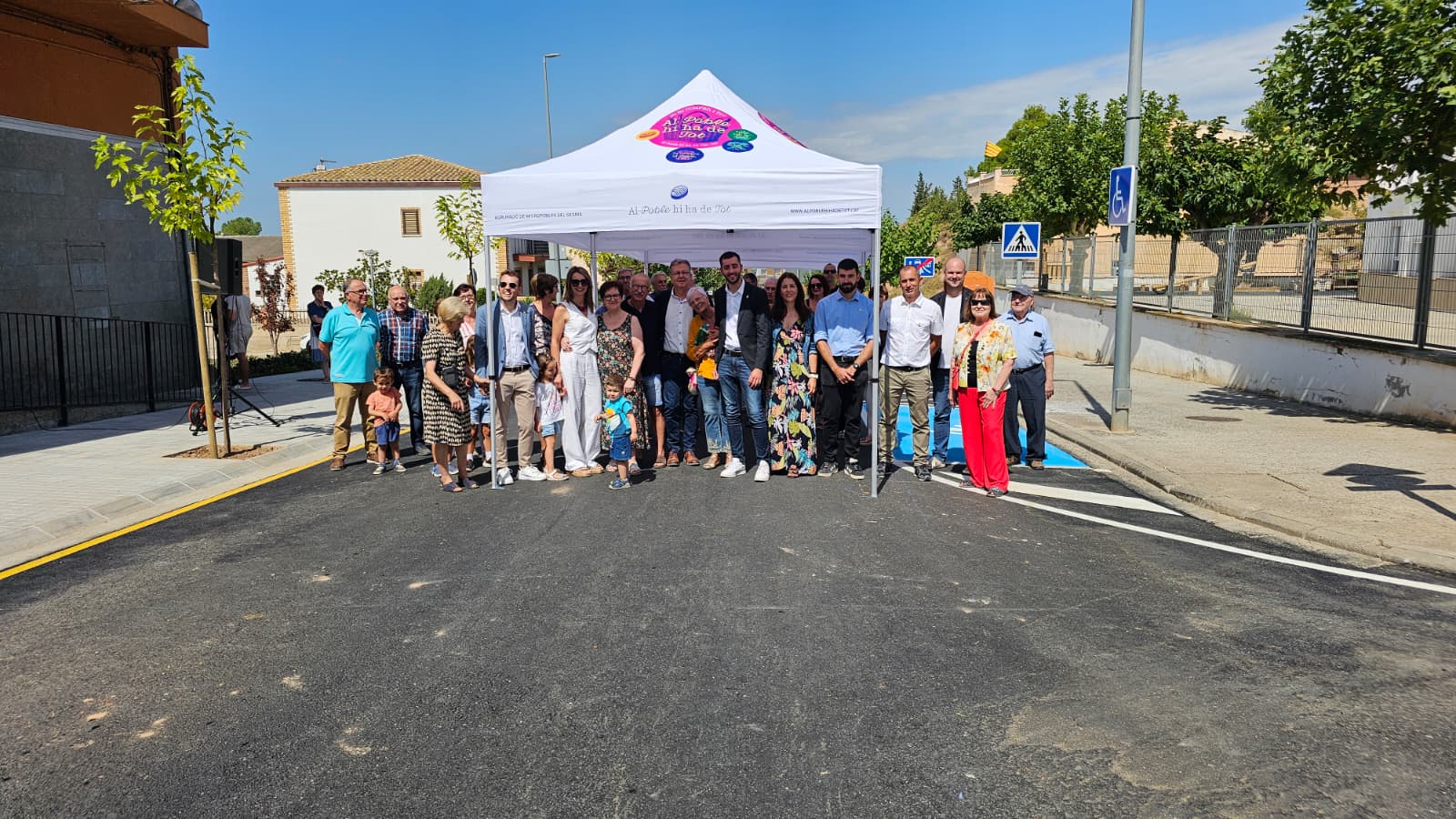 La Diputación rehabilita la vía LV-7002, en Montoliu de Lleida