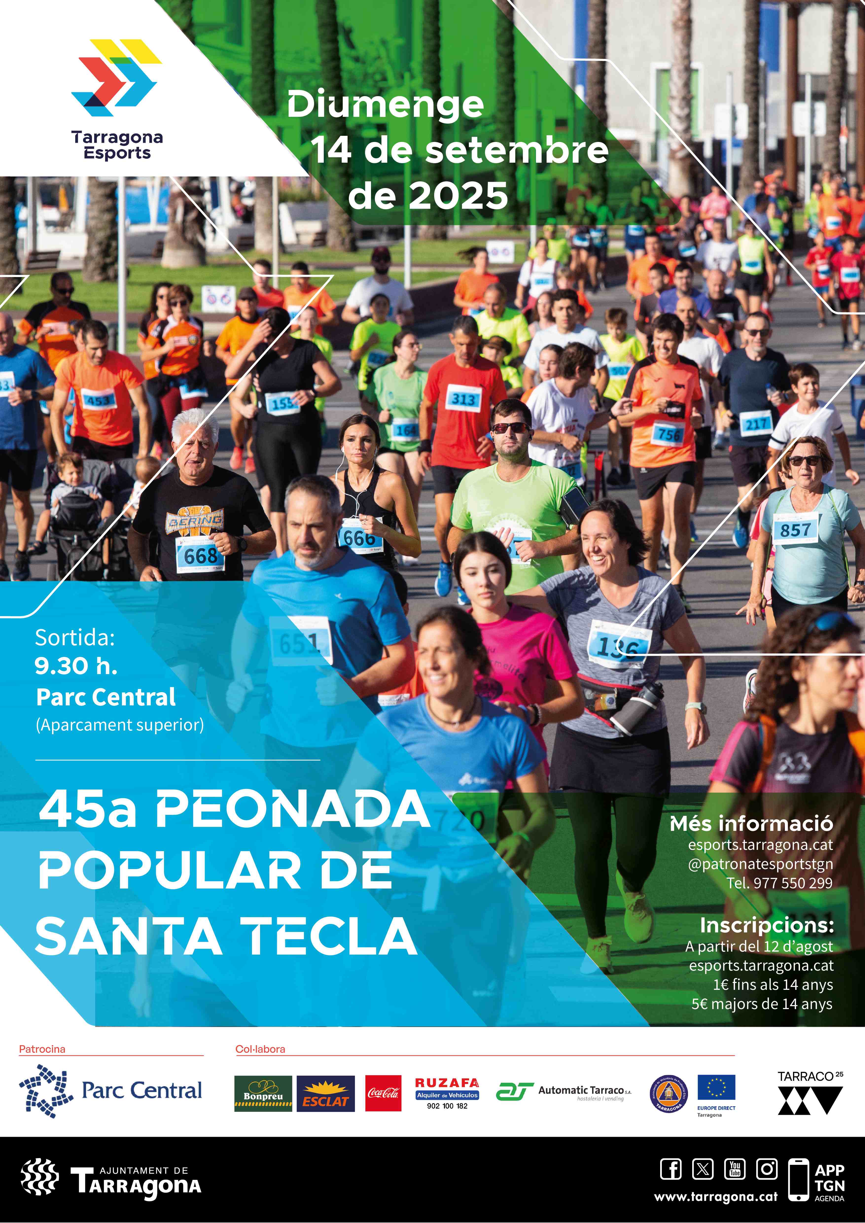 Cartell de la Peonada Popular de Santa Tecla a Tarragona el 2025 Cartell de la Peonada Popular de Santa Tecla a Tarragona el 2025