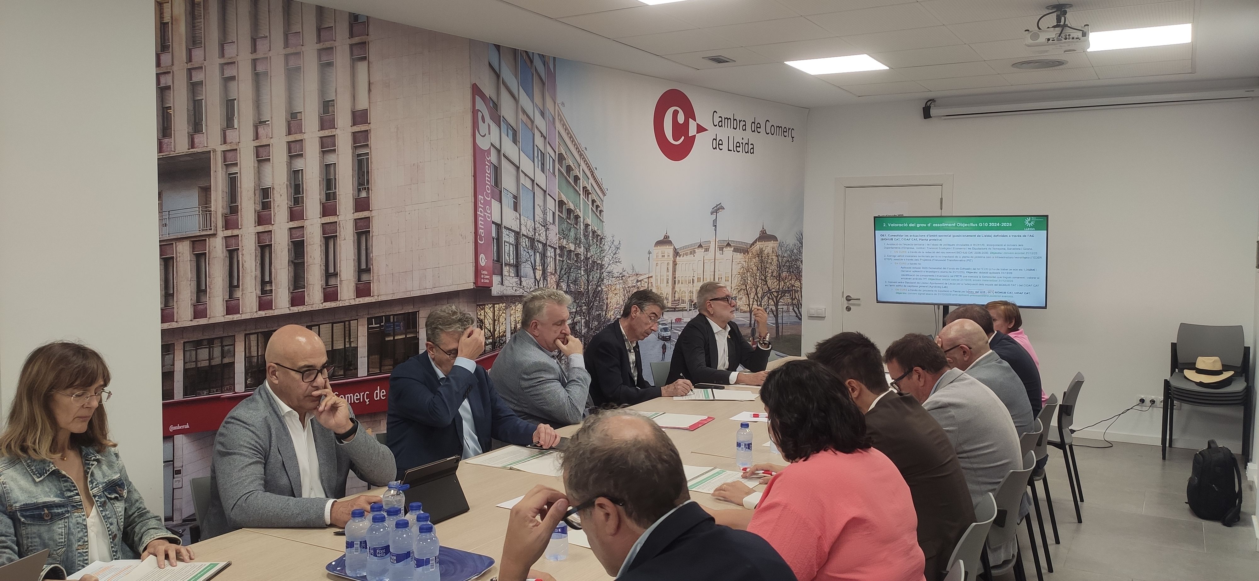 FOTO: D.H. / Reunió del G10 avui a la Cambra de Comerç de Lleida