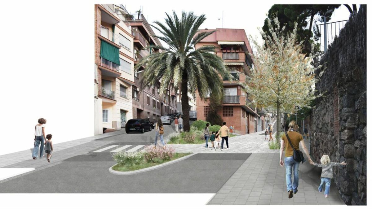 reforma del carrer del Torrent del Remei, dins el pla de millora del Park Güell 1