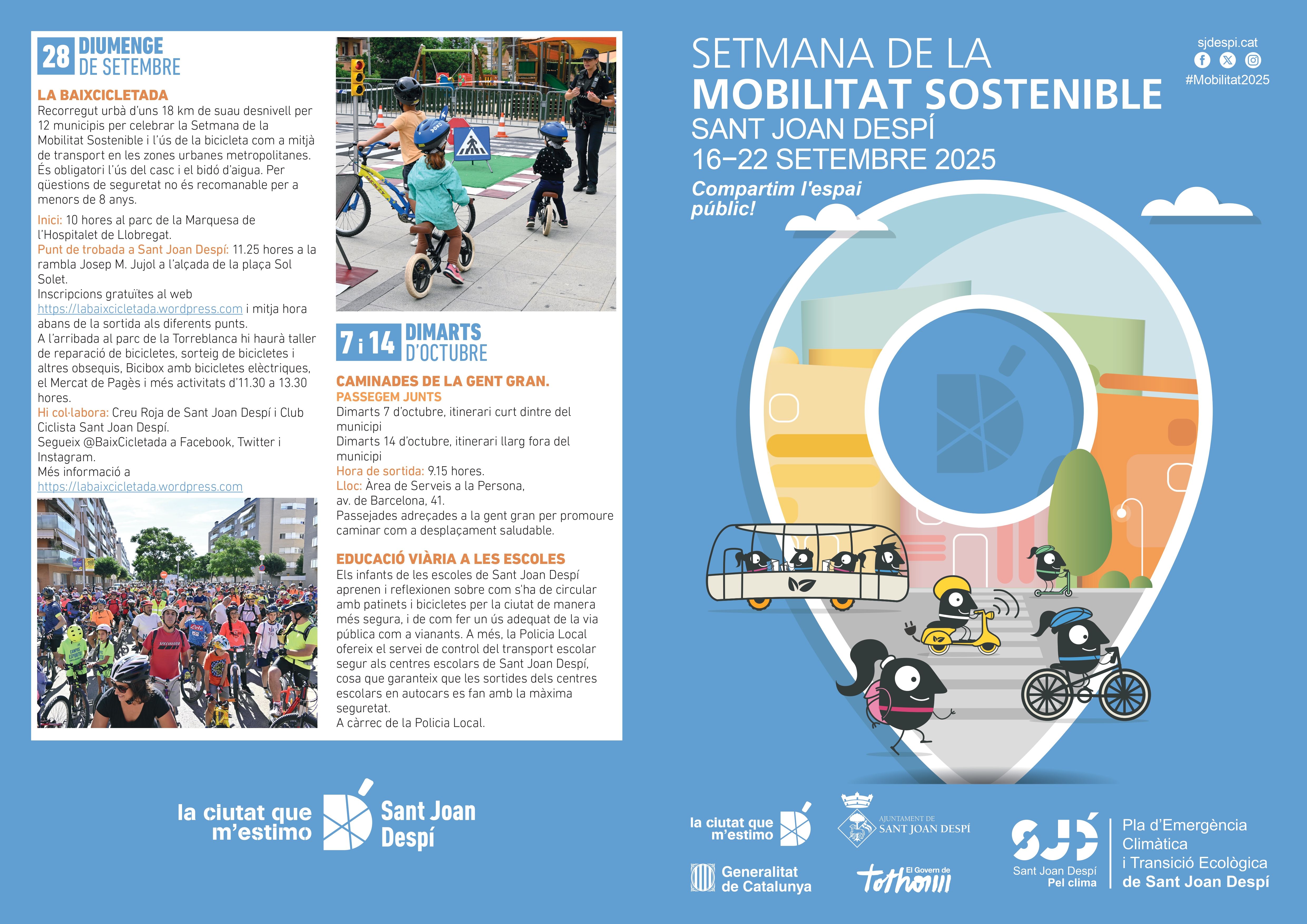 DÍPTIC Setmana de la Mobilitat 2025 Sant Joan Despí DÍPTIC Setmana de la Mobilitat 2025 Sant Joan Despí