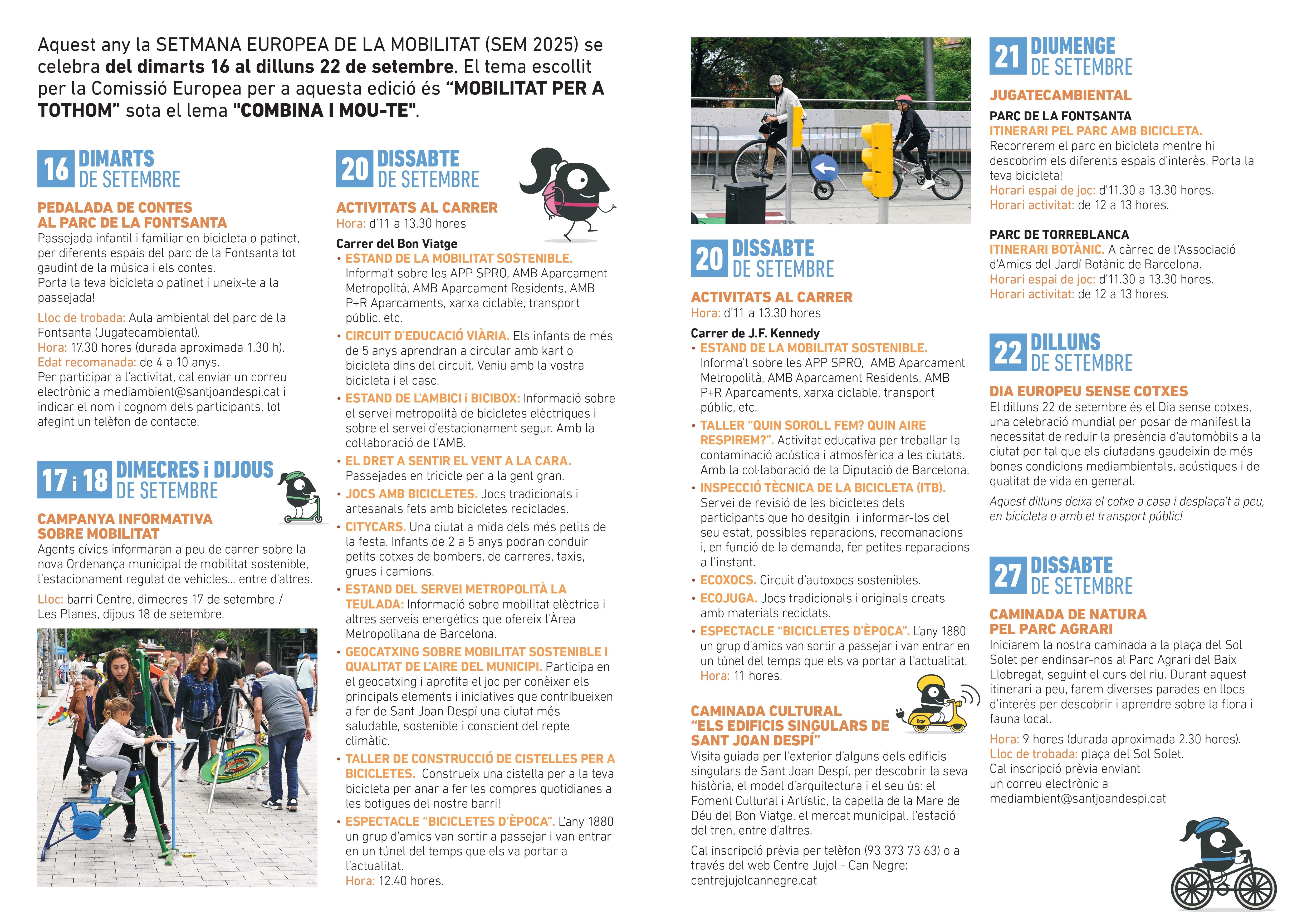 DÍPTIC Setmana de la Mobilitat 2025 Sant Joan Despí 1 DÍPTIC Setmana de la Mobilitat 2025 Sant Joan Despí 1