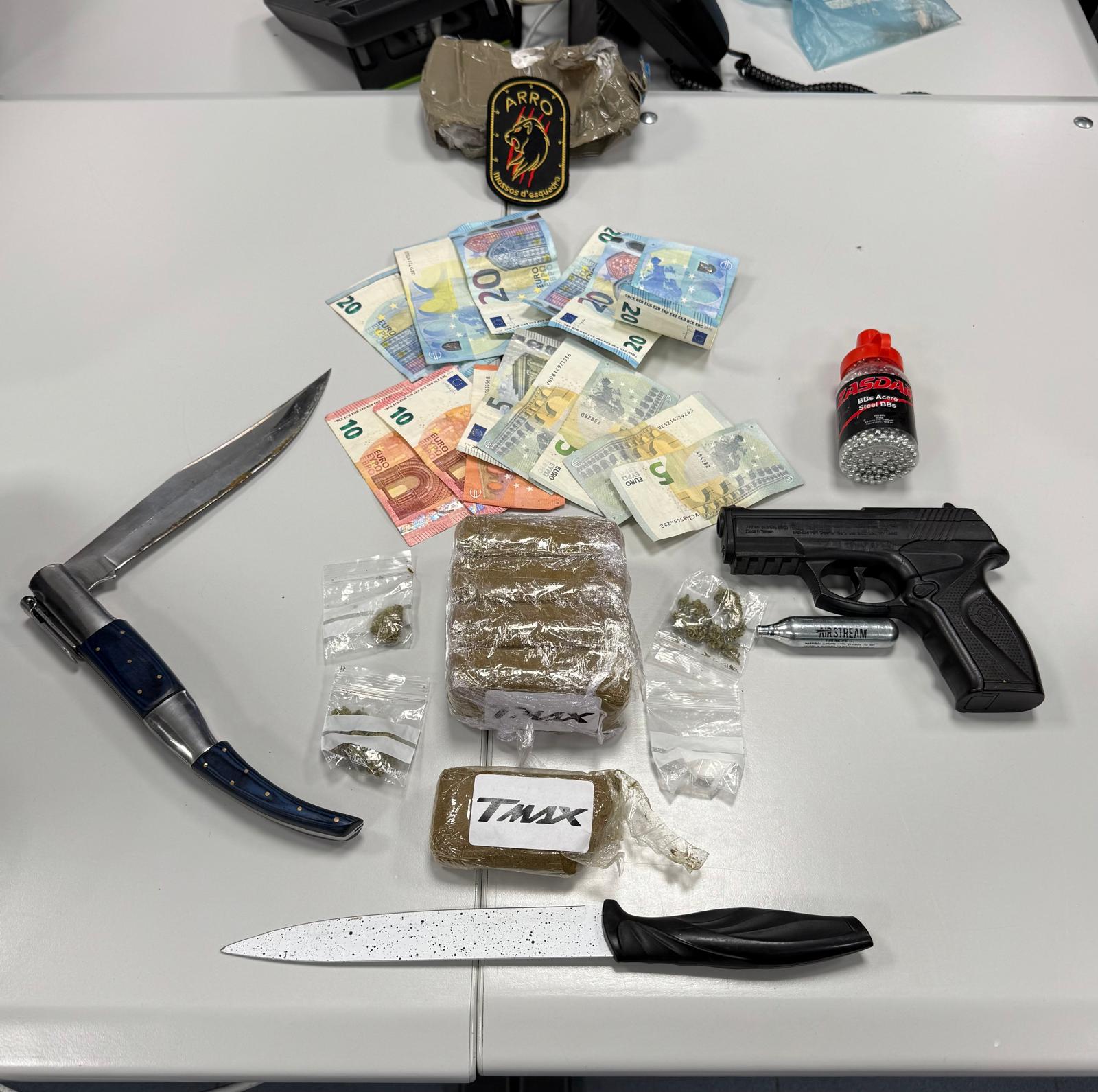 Imatge d'arxiu dels Mossos d'Esquadra després d'enxampar un traficant a Lleida