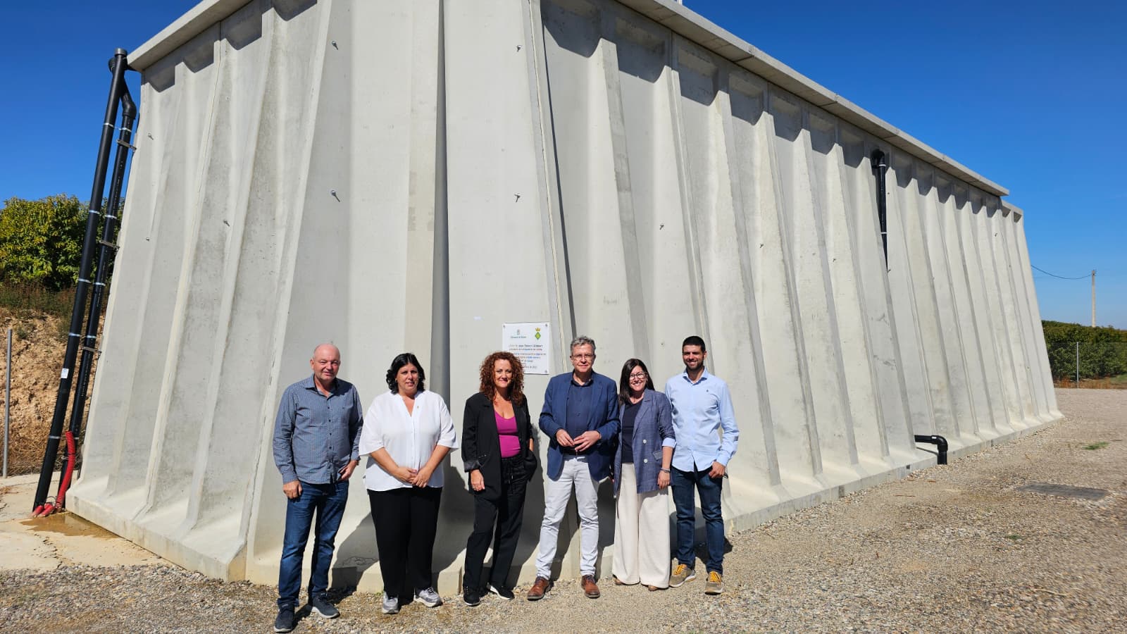 El nuevo depósito de agua en Soses