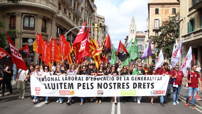 protesta educacio barcelona