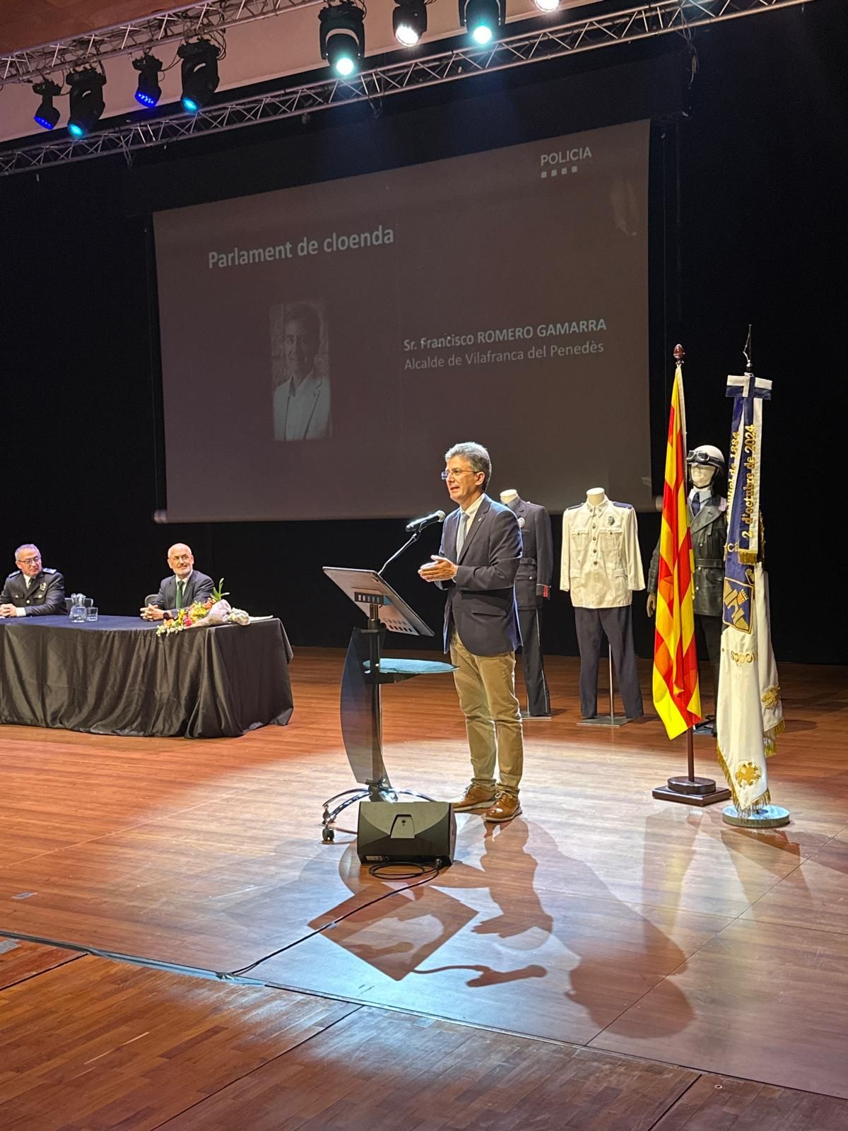 Francisco Romero en la Festa Patronal de la Policia Local de Vilafranca