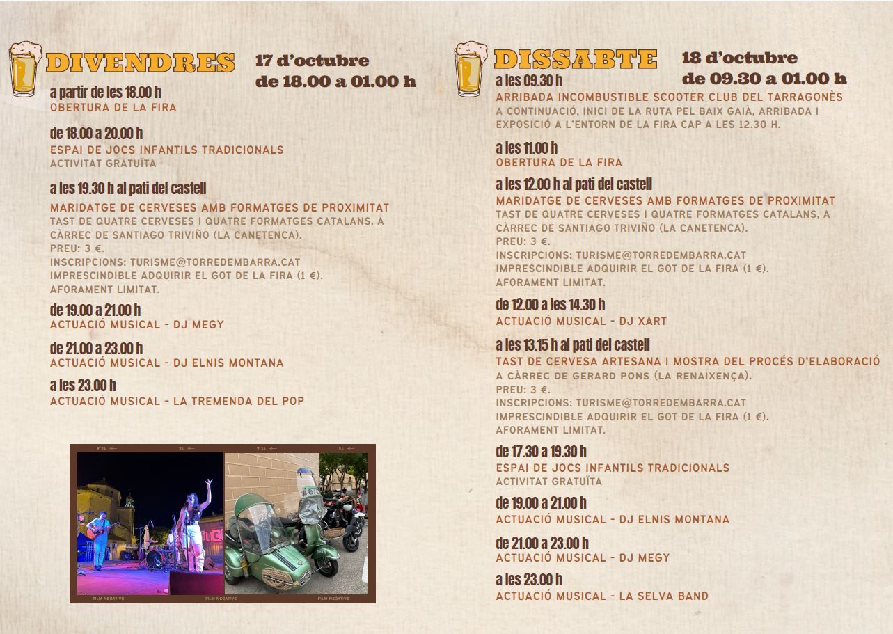Programa Fira de la Cervesa 2025