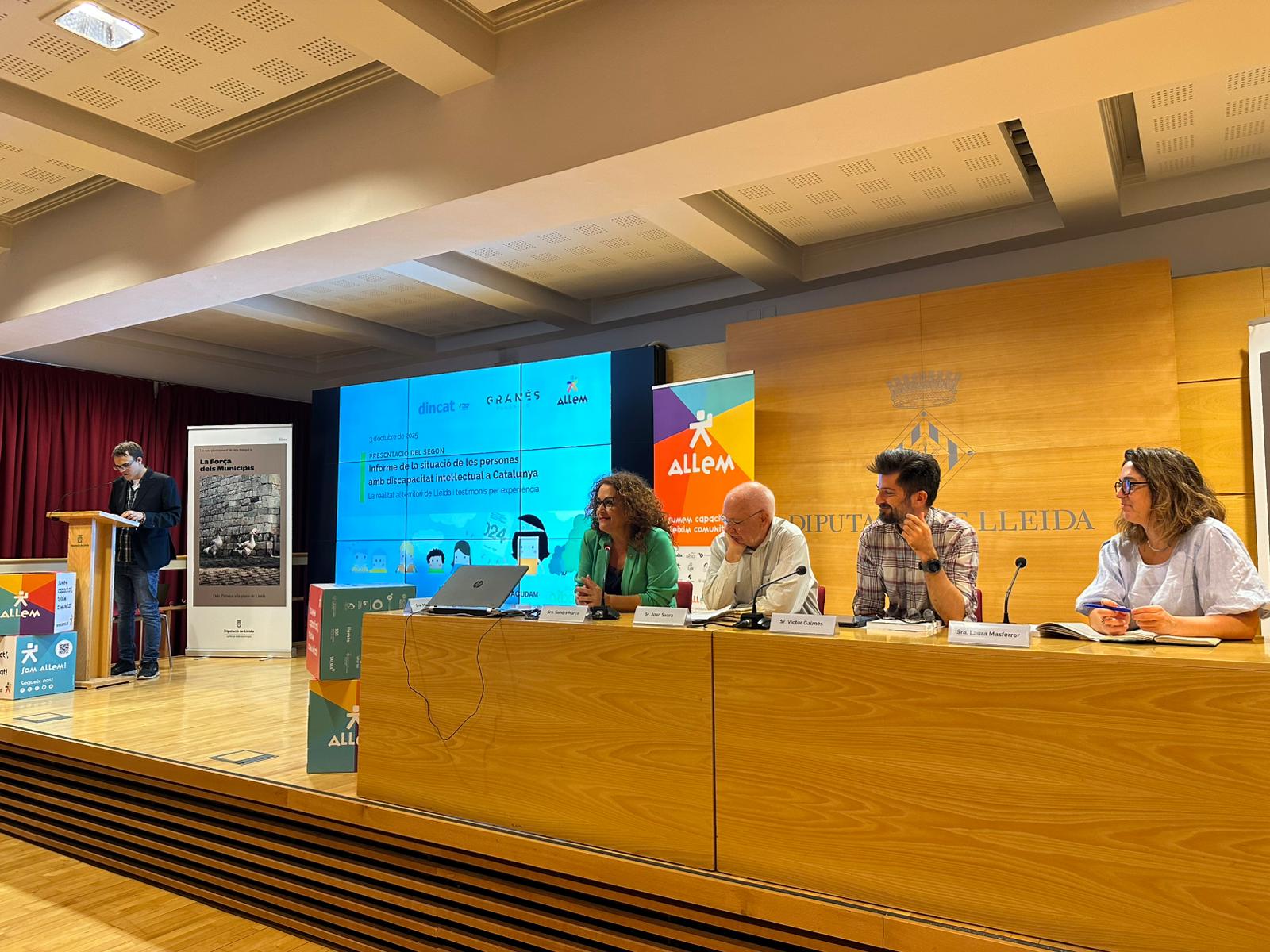 Presentació del segon informe discapacitat intel·lectual a Catalunya, celebrat a Lleida
