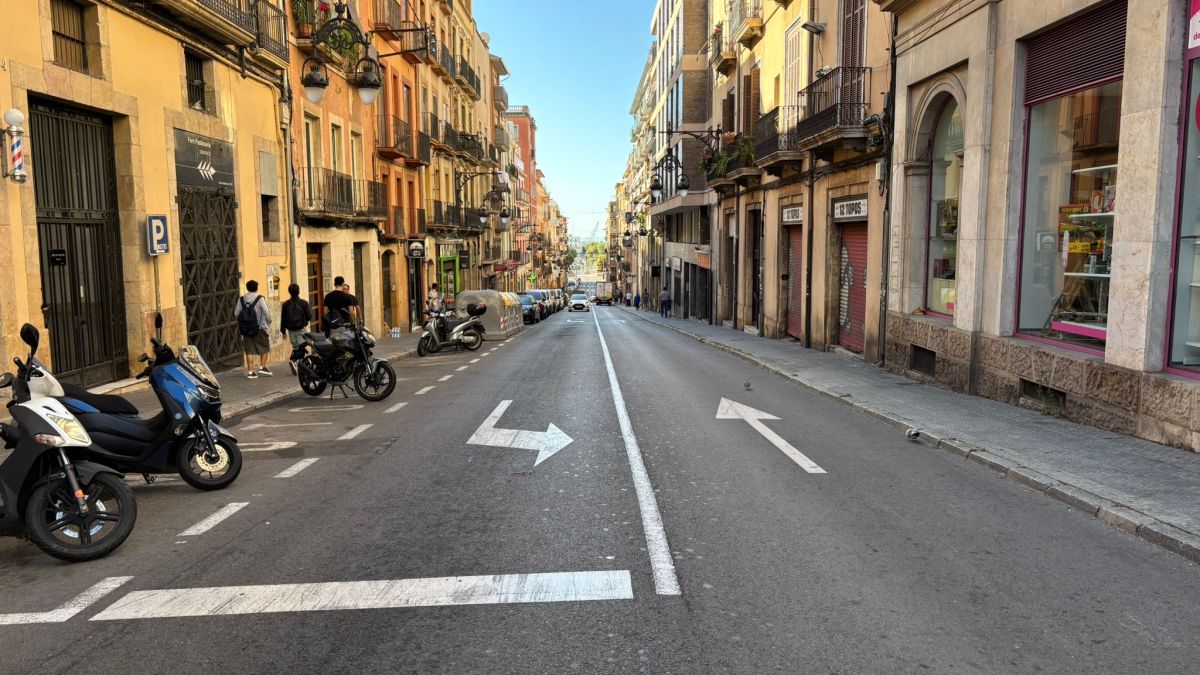 Una de las calles del eje Unió Prim Apodaca de Tarragona