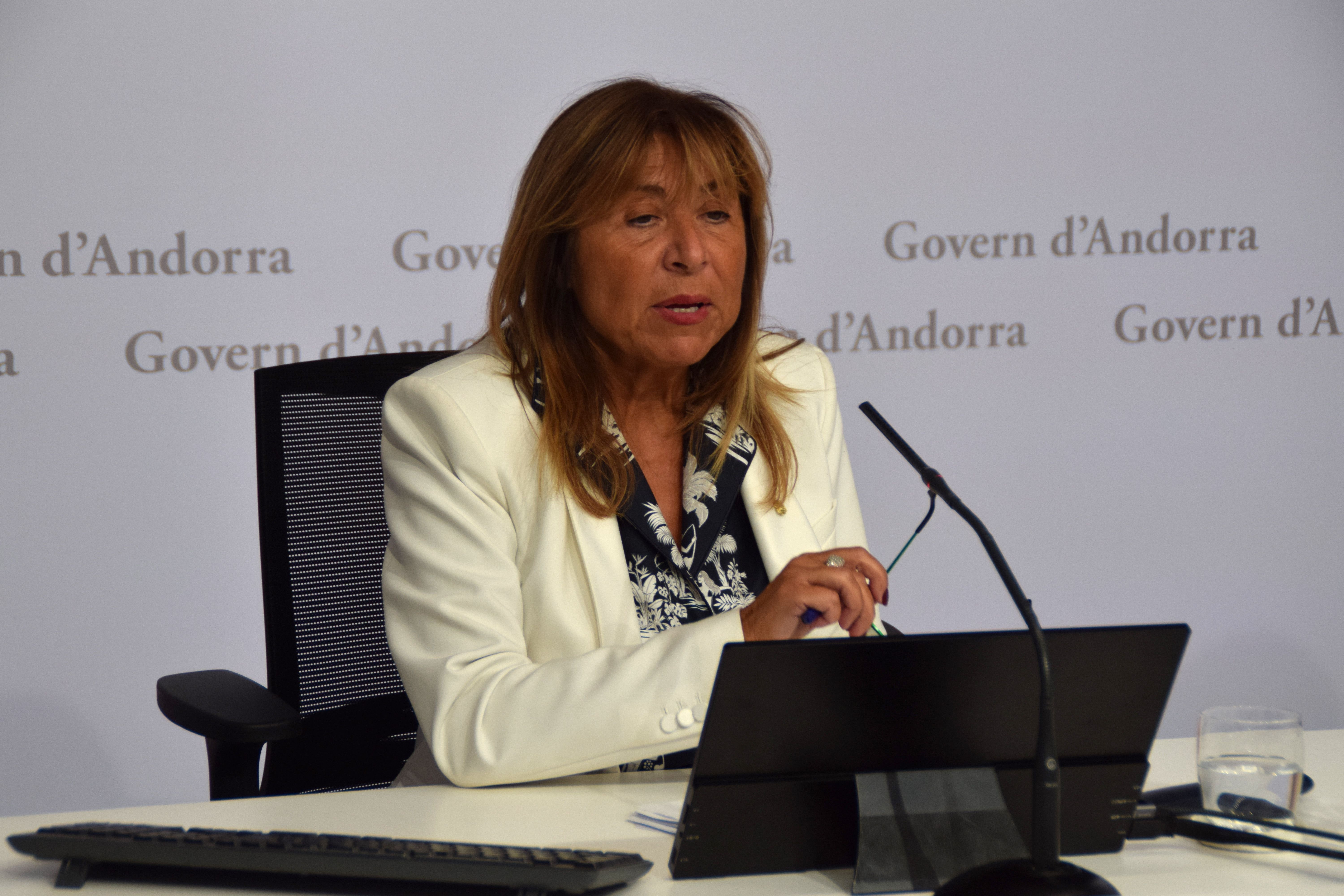 La ministra de Presidencia, Economía, Trabajo y Vivienda, Conxita Marsol La ministra de Presidencia, Economía, Trabajo y Vivienda, Conxita Marsol