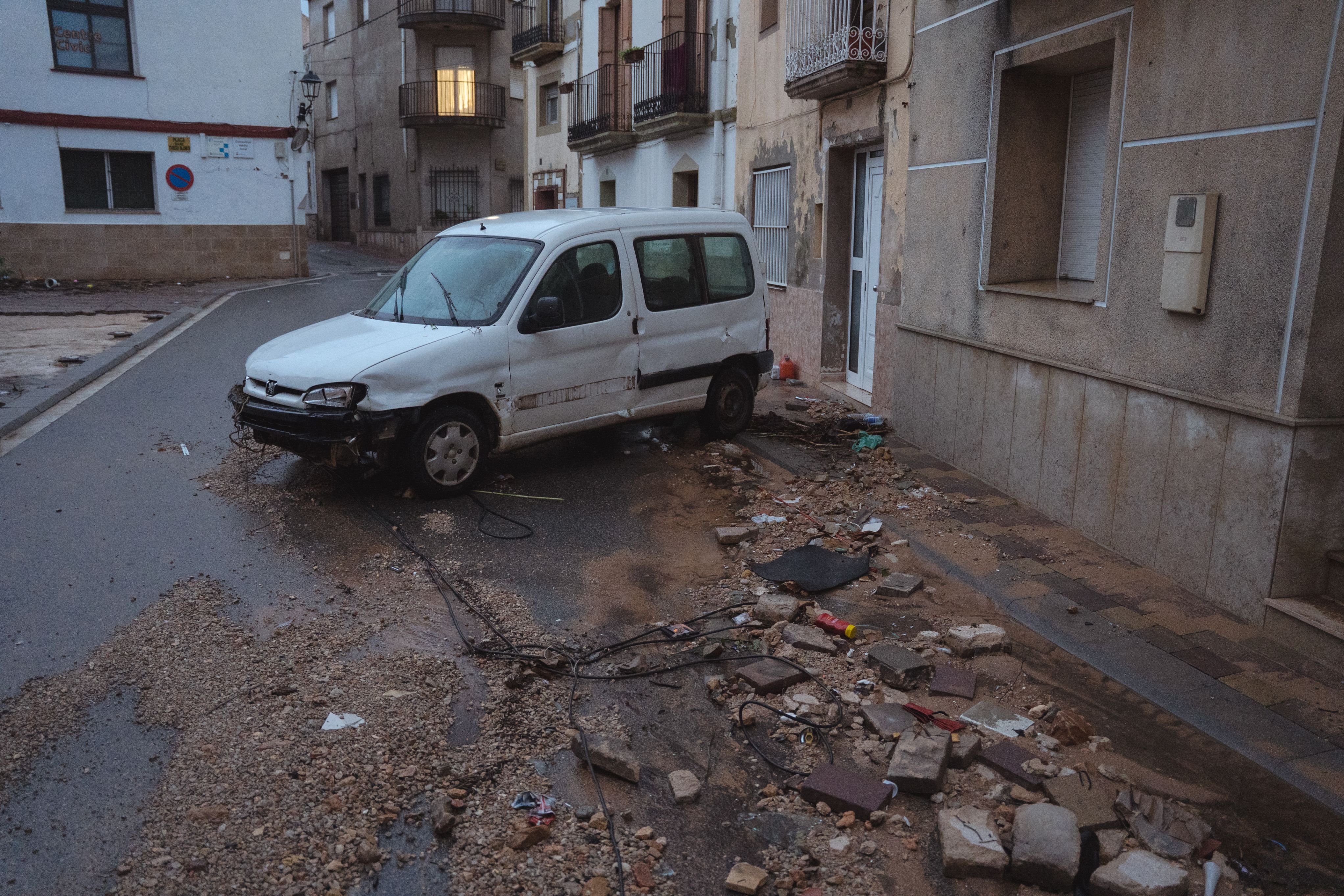 Destrosses per les pluges i les inundacions a Godall