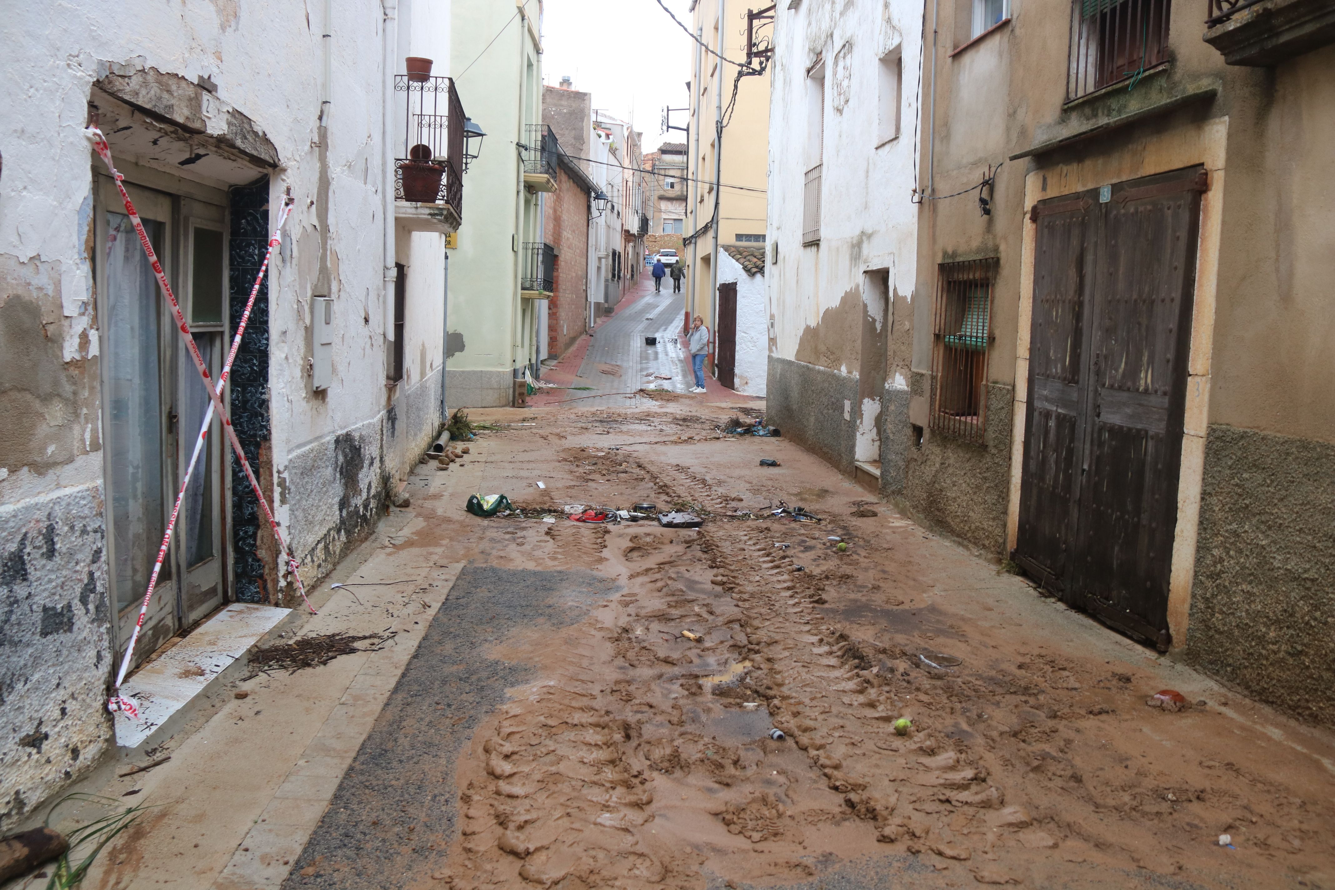 Destrosses per les pluges i les inundacions a Godall