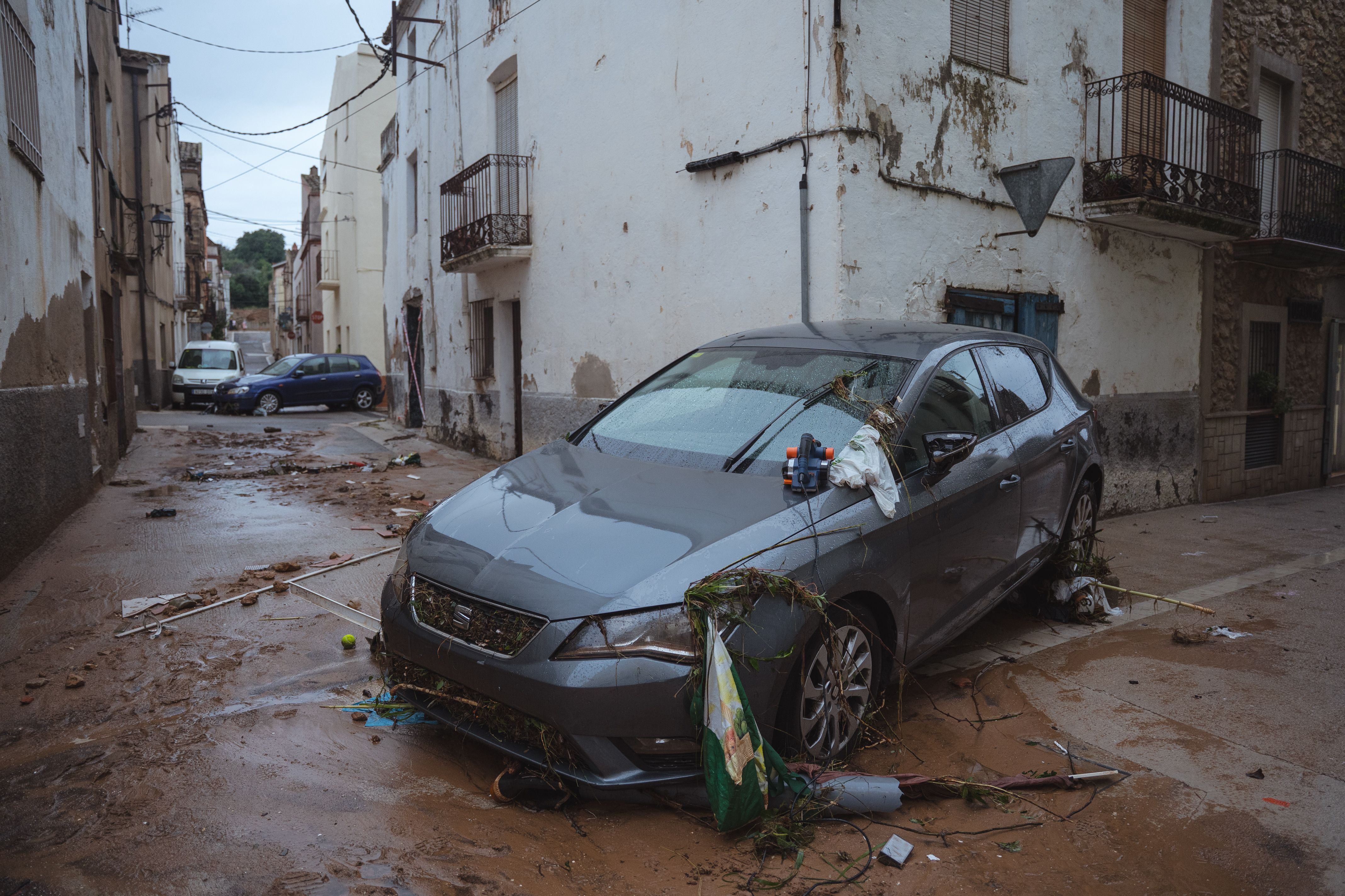 Destrosses per les pluges i les inundacions a Godall
