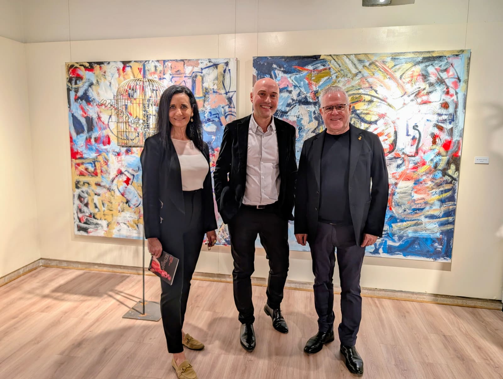 David Callau inaugura l'exposició 'Retaules' a Salou 1