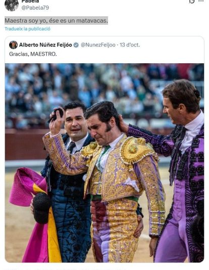 Nuñez Feijoo Maestro torero