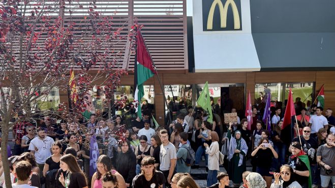 protesta palestina mcdonalds