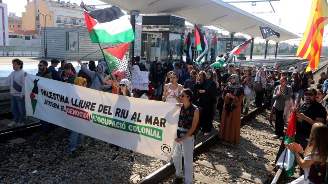 ocupacio vies tren protestes