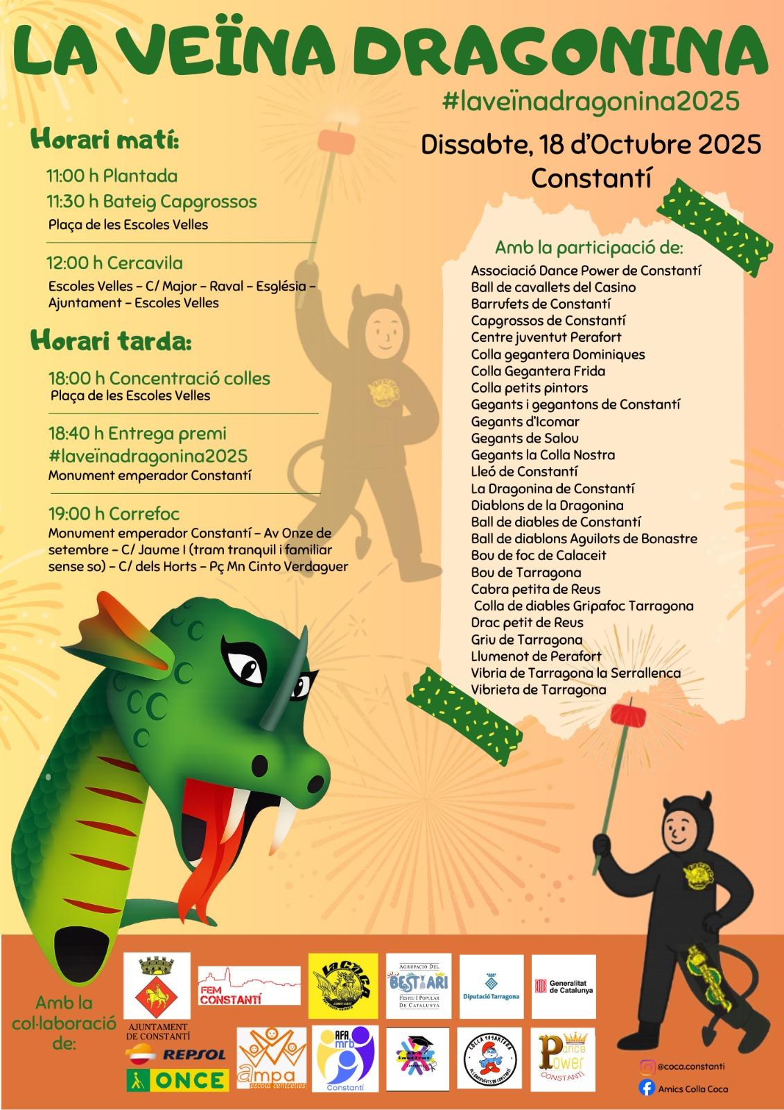 CARTELL VEÏNA DRAGONINA CONSTANTÍ 2025 CARTELL VEÏNA DRAGONINA CONSTANTÍ 2025