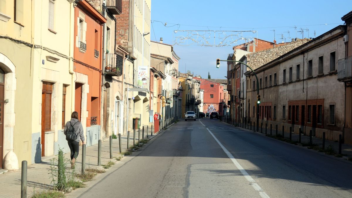 Pla general del passeig Sant Joan Bosco del Pont Major, on es volen ampliar les voreres Pla general del passeig Sant Joan Bosco del Pont Major, on es volen ampliar les voreres
