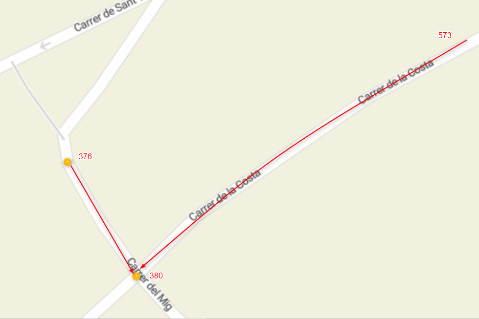 Plano de las obras de renovación del alcantarillado en la calle de la Costa de Constantí Plano de las obras de renovación del alcantarillado en la calle de la Costa de Constantí