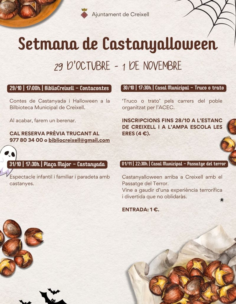 Cartel de la Castañada de Creixell Cartel de la Castañada de Creixell