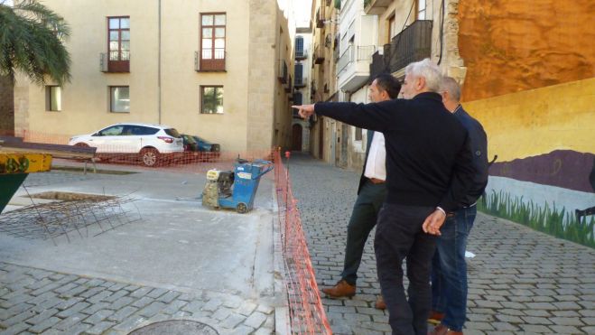 Visita obres Plaça dels Dolors Tortosa