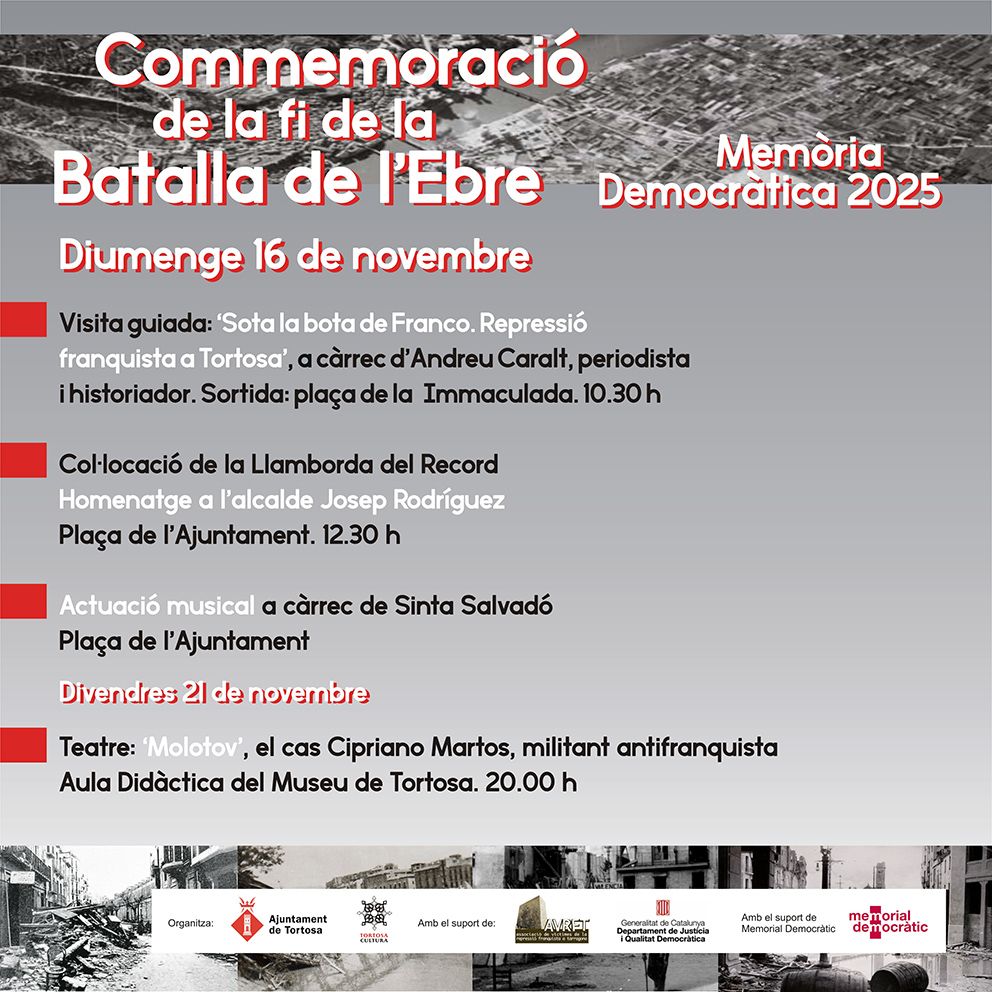 Actes de Memòria Democràtica 2025
