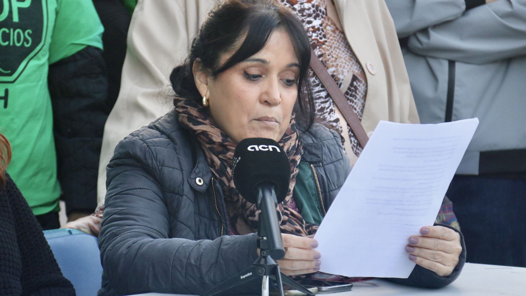 Mònica Sanz, veïna del bloc Guillem Agulló de Sabadell