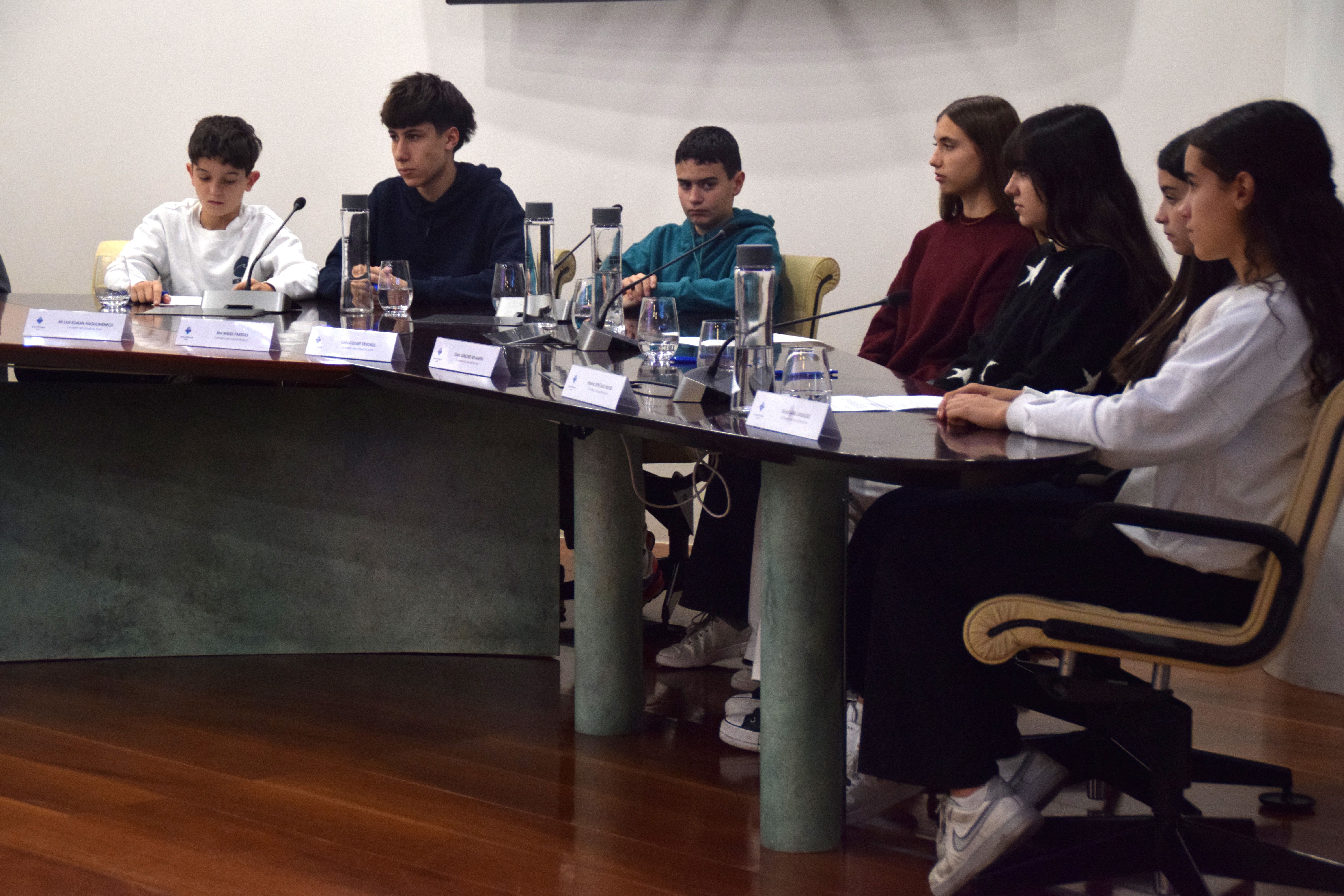 Alguns dels consellers joves del comú d'Encamp | FOTO: R.S. (ANA)