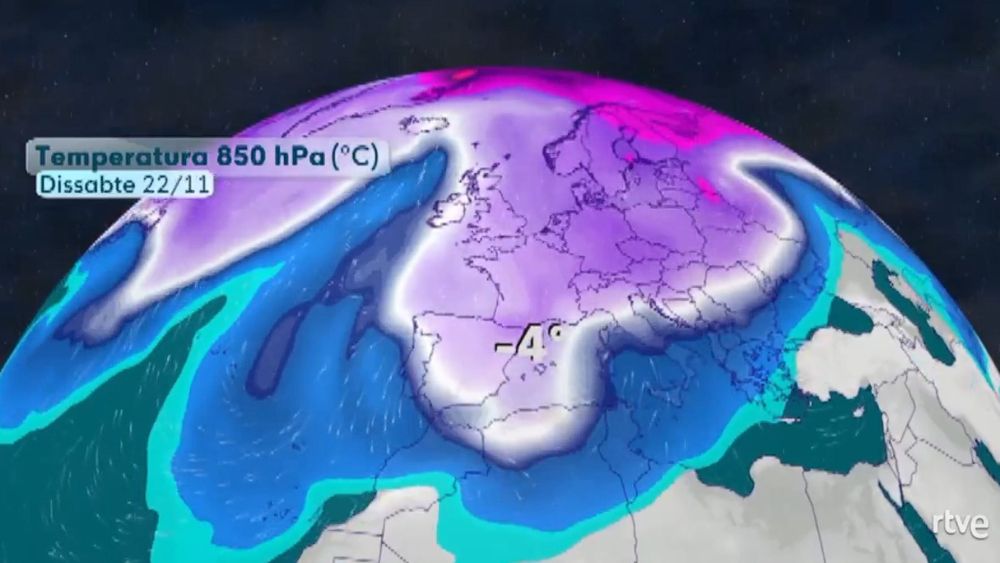 Massa d'aire fred a Catalunya el 22 de novembre del 2025