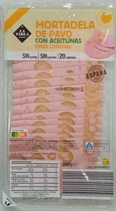 mortadela pavo aceitunas listeria