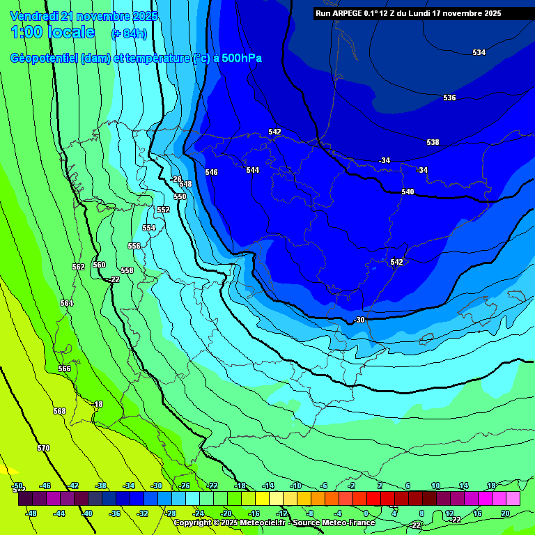 Massa d'aire fred àrtic a Catalunya el 21 de novembre