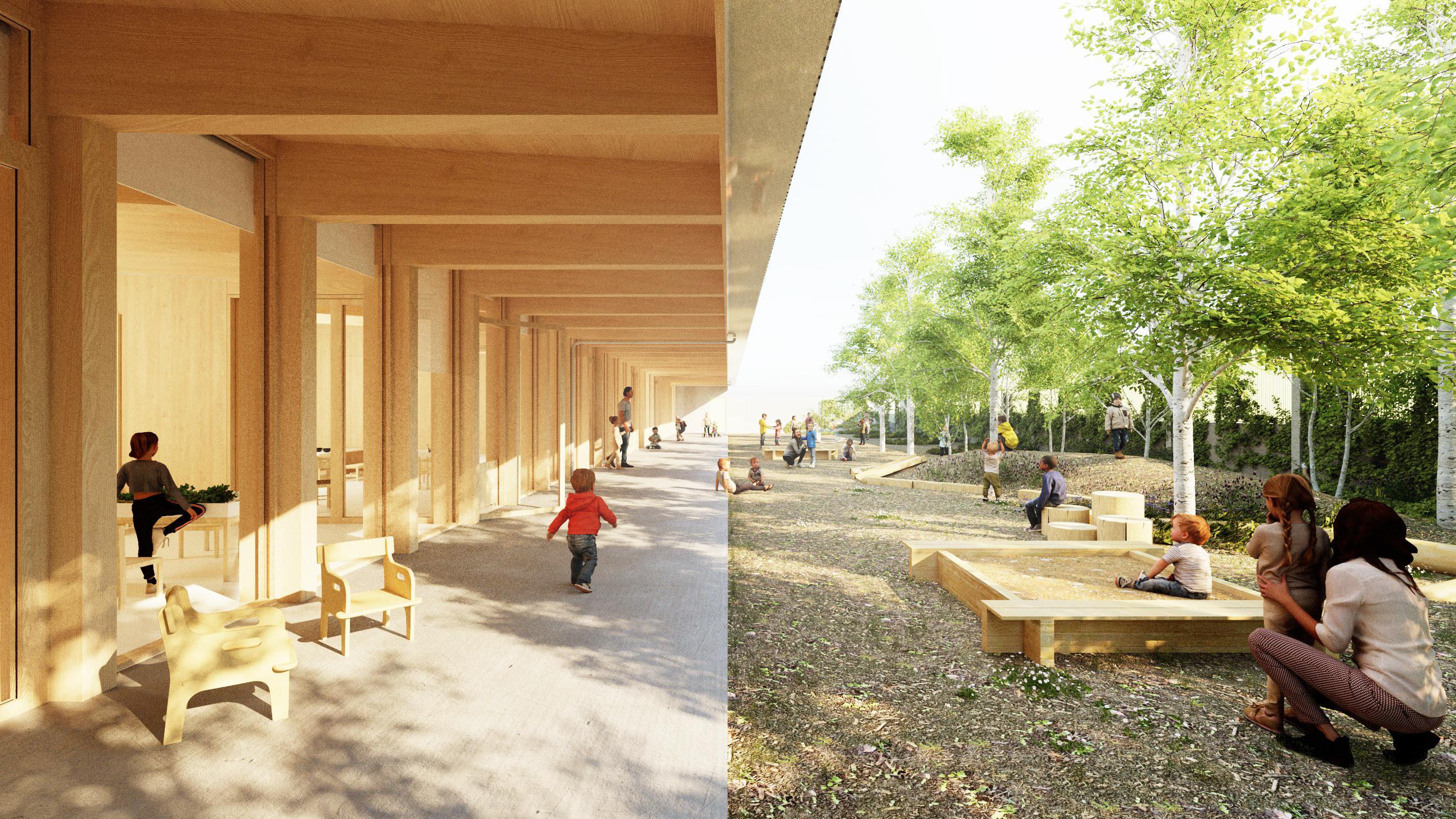 Imatge virtual del projecte de l'escola bressol municipal L'Ametller Reus 2