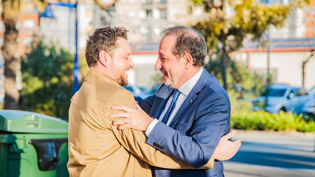 El conseller Ramon Espadaler i l'alcalde de Tarragona, Rubén Viñuales