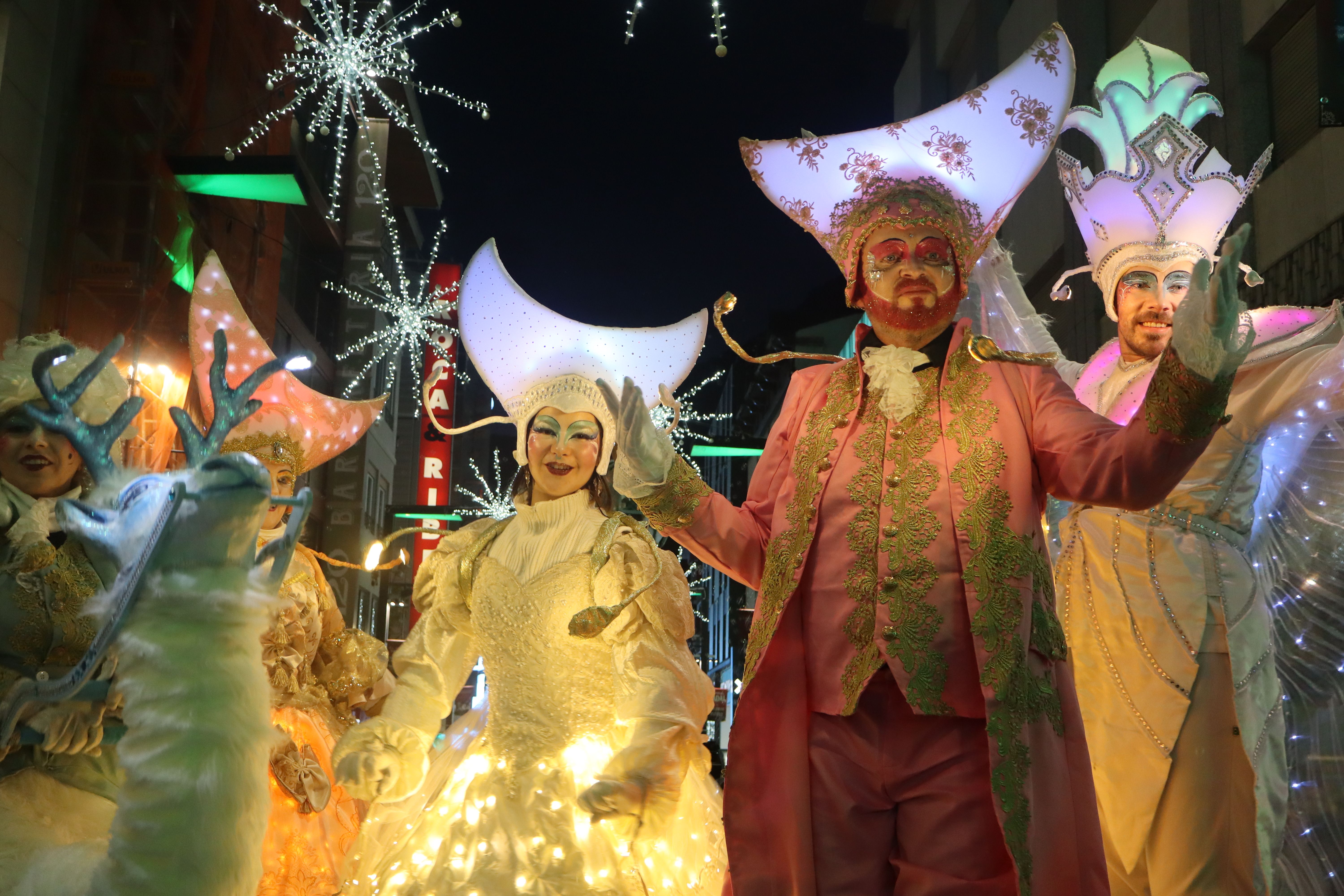 Espectacle posterior a l'encesa de llums d'Andorra la Vella i Escaldes Engordany | FOTO: D.M. (ANA)