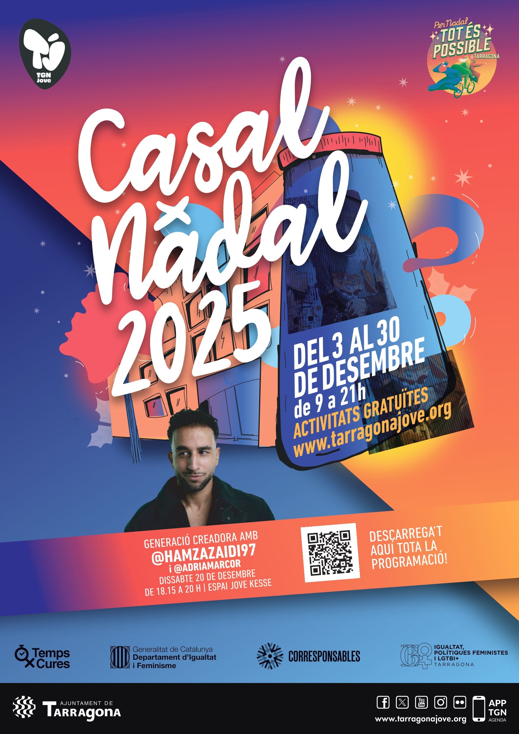 Cartell del Casal x Nadal de Tarragona 2025