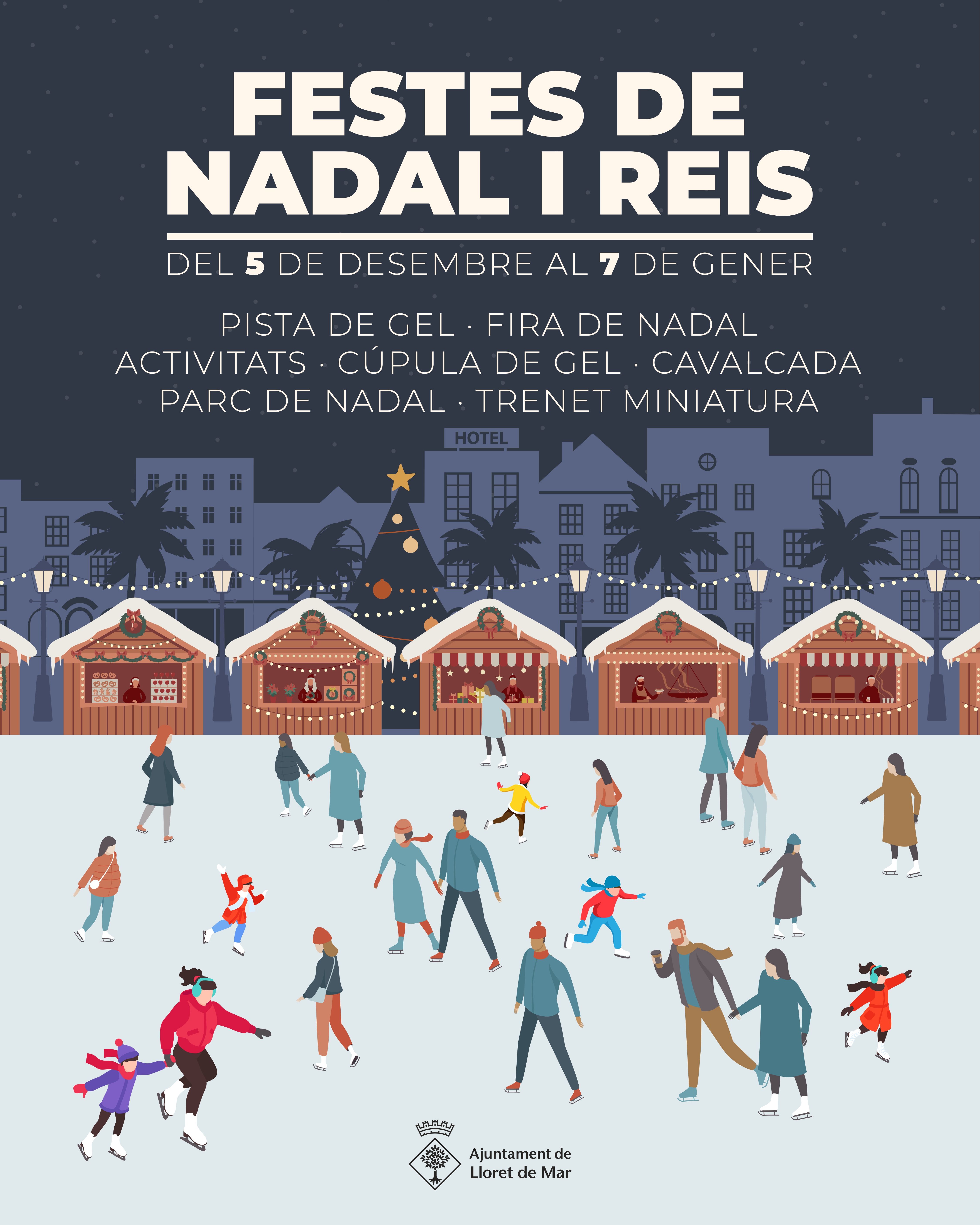 Cartell de les Festes de Nadal i Reis de Lloret de Mar